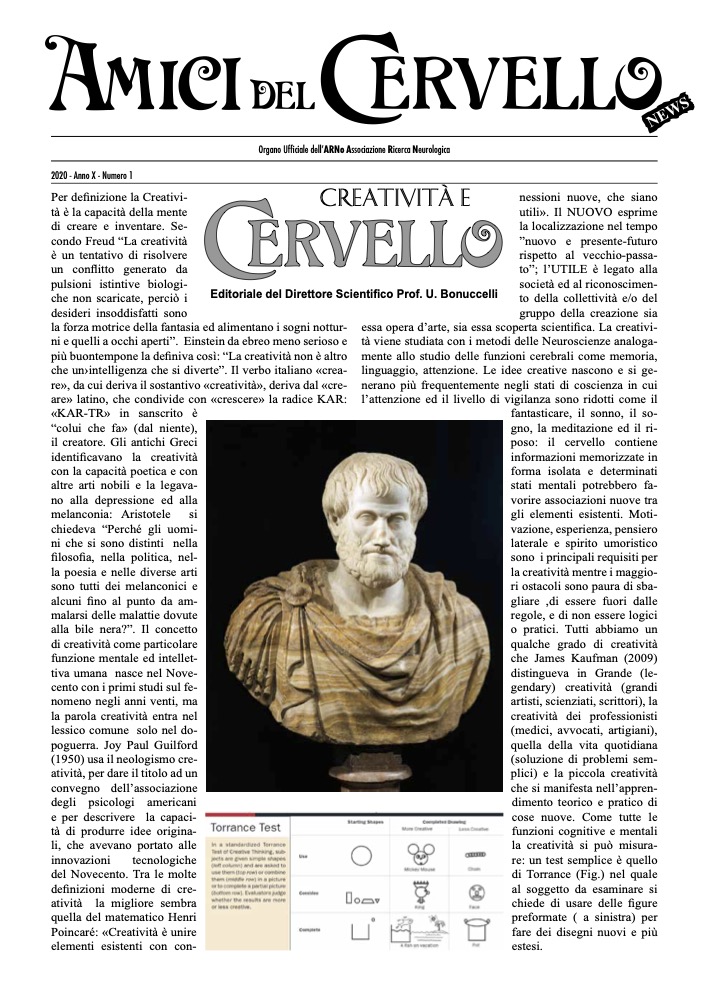 Amici del Cervello 2020 - Anno 10 - Numero 1